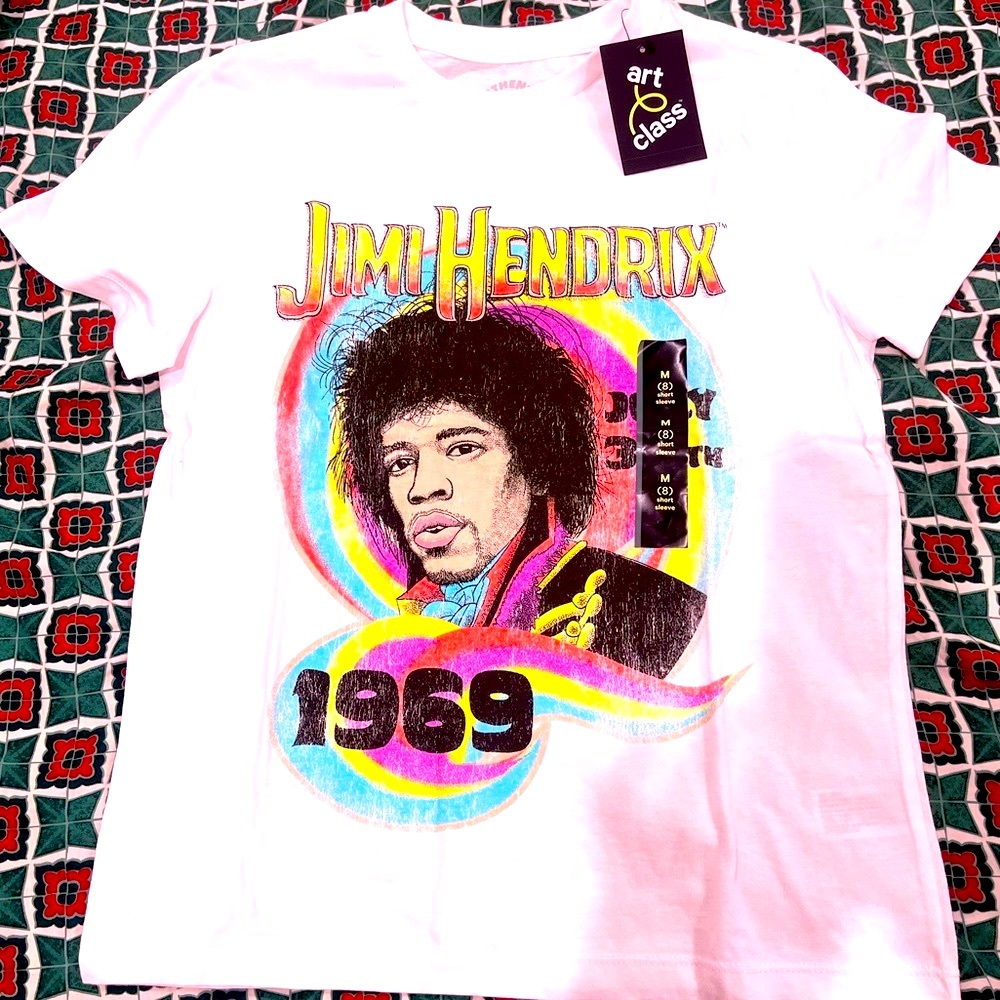 Jimi Hendrix Youth Band shirt.